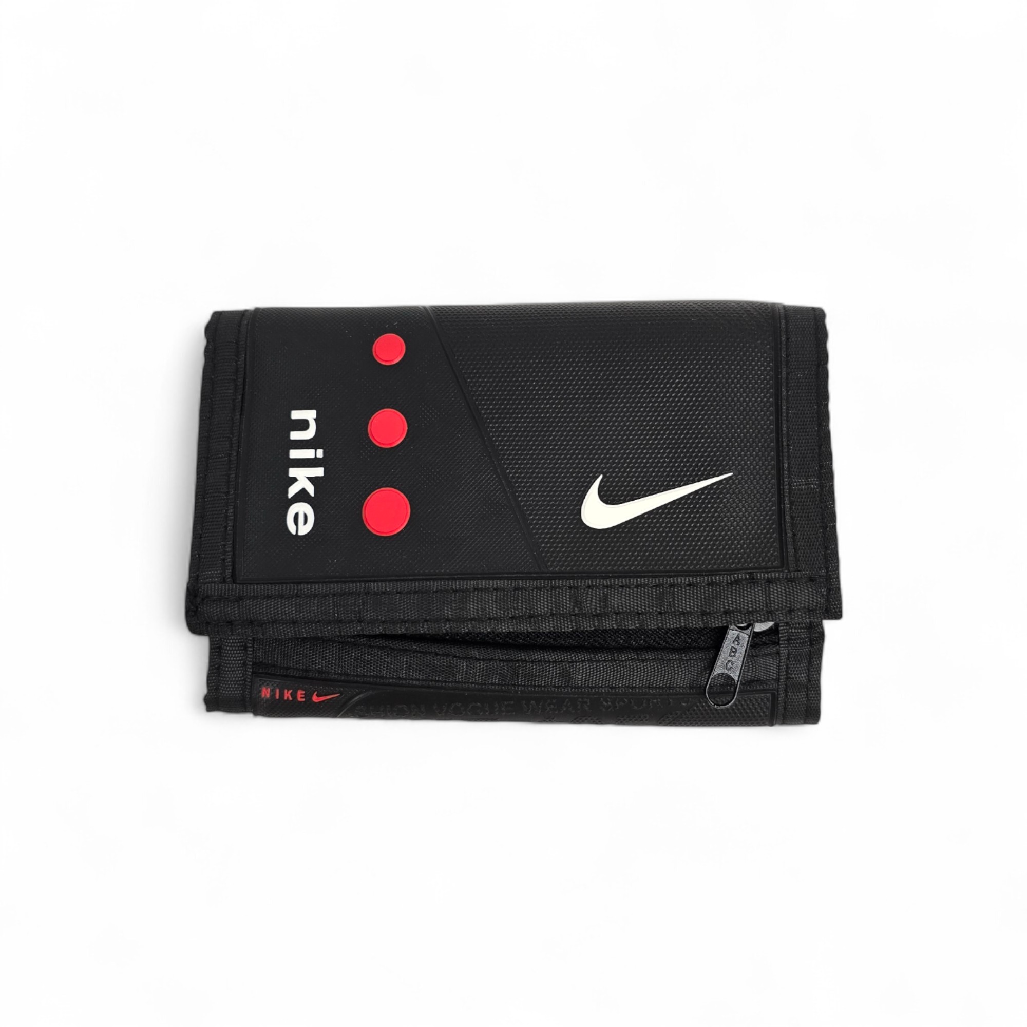 BILLETERA - DP - COD18 - BASIC BAG - SPORTWEAR - SILICON DESING - NEGRO/ROJO