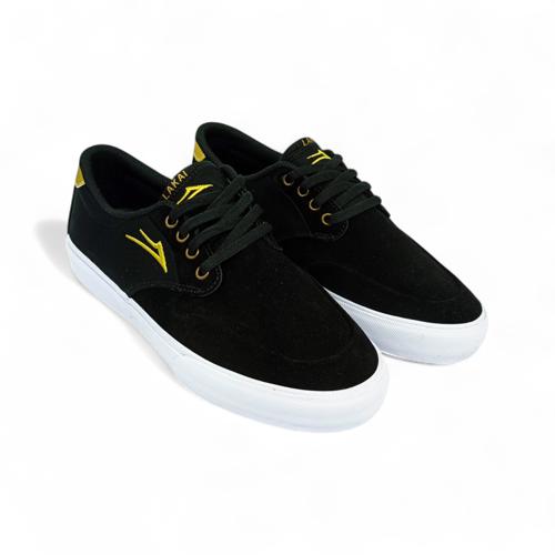 ZAPATO TALLA 9.5 - COD15 - RILEY 3 - NEGRO/BLANCO/DORADO