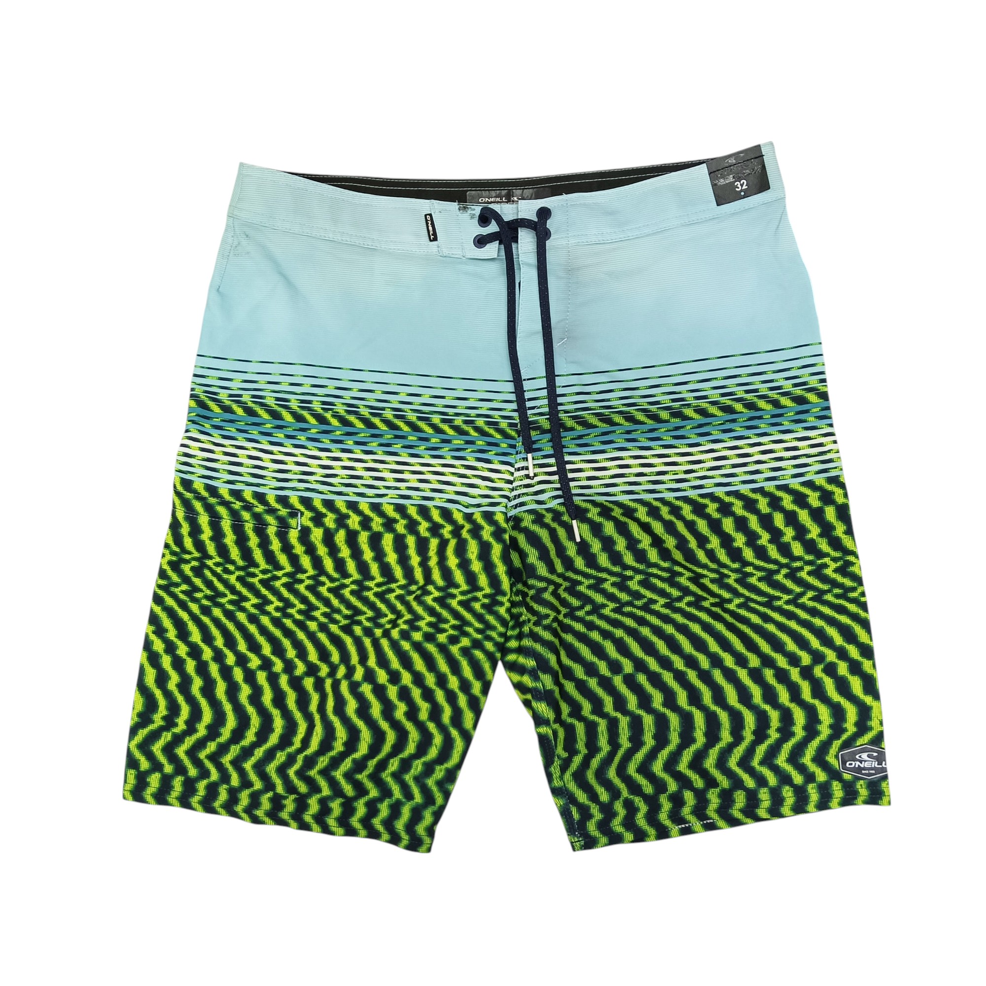 BOARDSHORTS TALLA 32 - COD65 - HYPERFREAK - CELESTE VERDE NEON