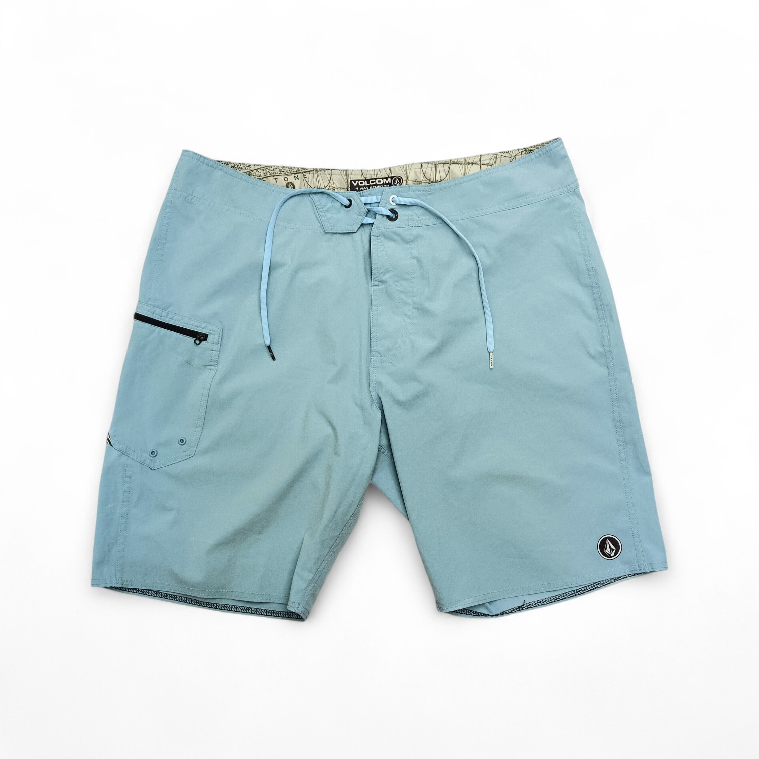 BOARDSHORTS TALLA 38 - COD34 - 4 WAY STRETCH - CELESTE