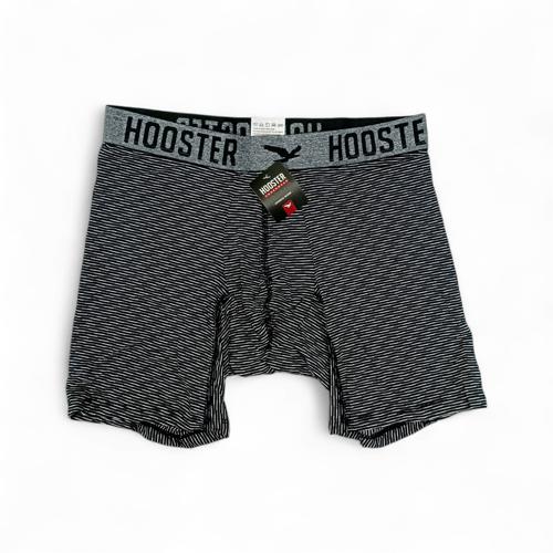 BOXER TALLA S - HS41 - LICRA FIT - NEGRO RAYAS BLANCAS