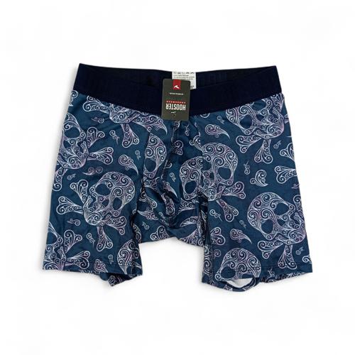 BOXER TALLA S - HS41 - LICRA FIT - TURQUESA/CALAVERA