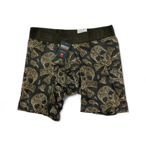 BOXER TALLA S - HS41 - LICRA FIT - VERDE OSCURO/CALAVERA