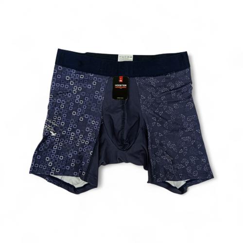 BOXER TALLA M - HS41 - LICRA FIT - AZUL OSCURO/CUADROS Y TRIANGULOS