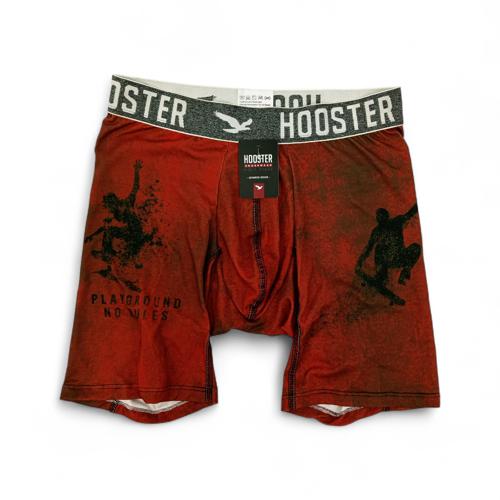 BOXER TALLA S - HS41 - LICRA FIT - NARANJA/NEGRO