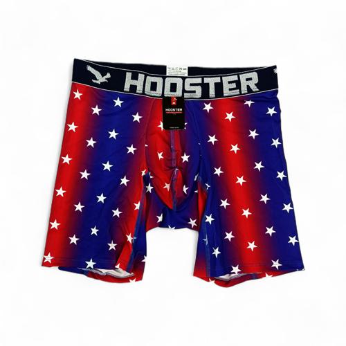 BOXER TALLA S - HS41 - LICRA FIT - USA/ROJO/AZUL/ESTRELLAS BLANCAS