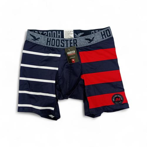 BOXER TALLA M - COD41 - LICRA FIT - AZUL/BLANCO ROJO