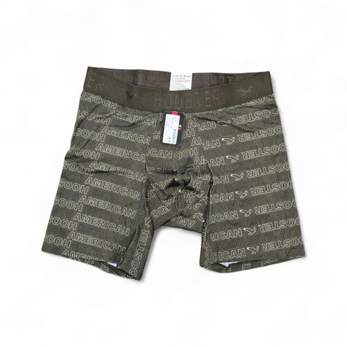 BOXER TALLA L - DOC41 - LICRA FIT - VERDE OSCURO/LETRAS BLANCAS Y NEGRAS