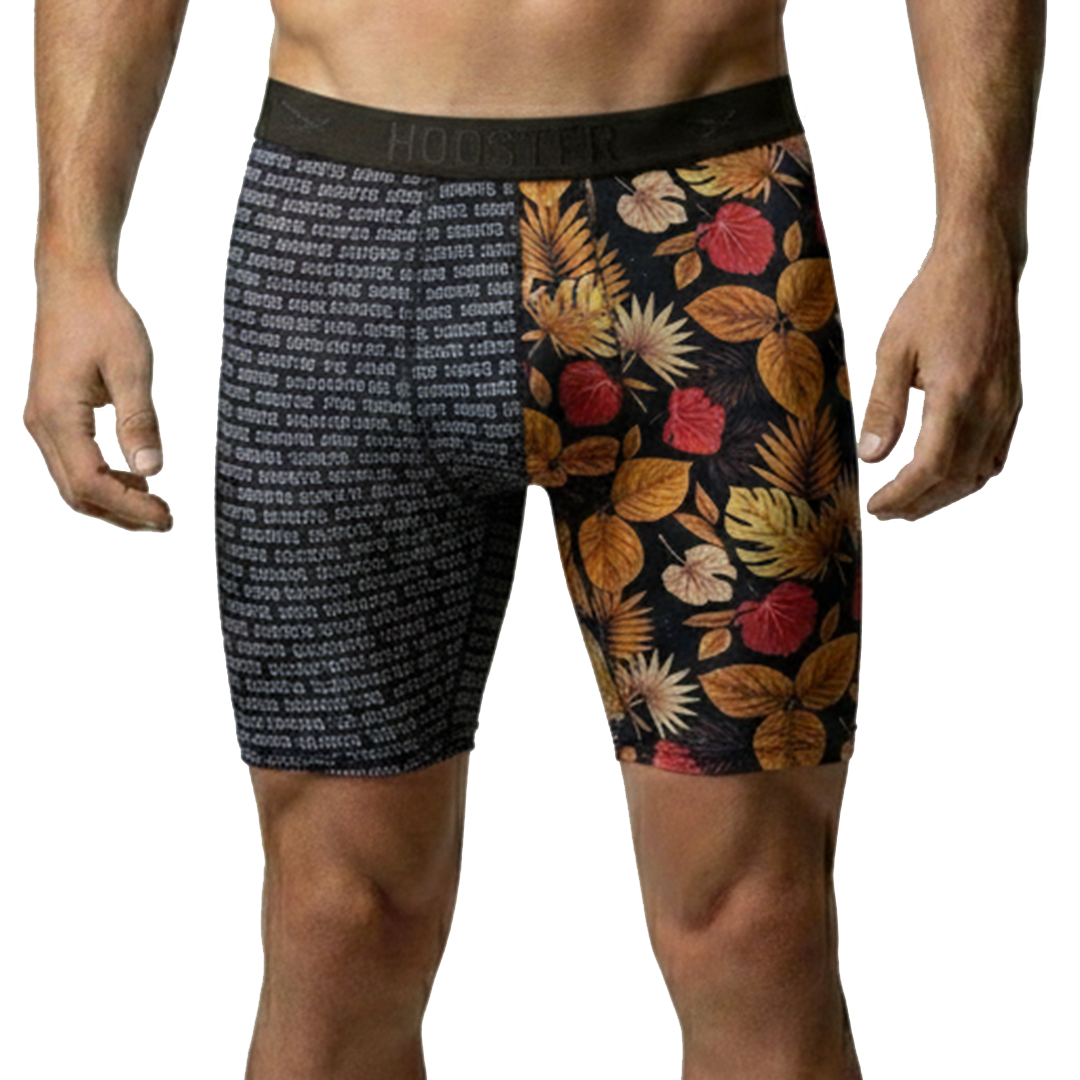 BOXER | LICRA FIT / HOJAS & LETRAS | HSTR | ELASTIC FRESH | MZ/NG | HOMBRE