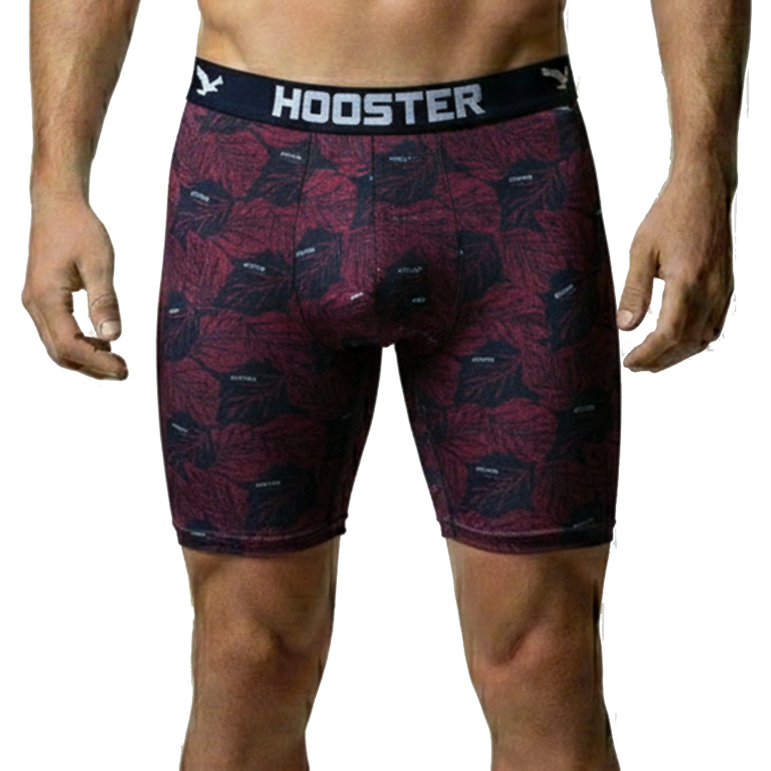 BOXER | LICRA FIT / HOJAS & LETRAS | HSTR | ELASTIC FRESH | RJ/NG | HOMBRE