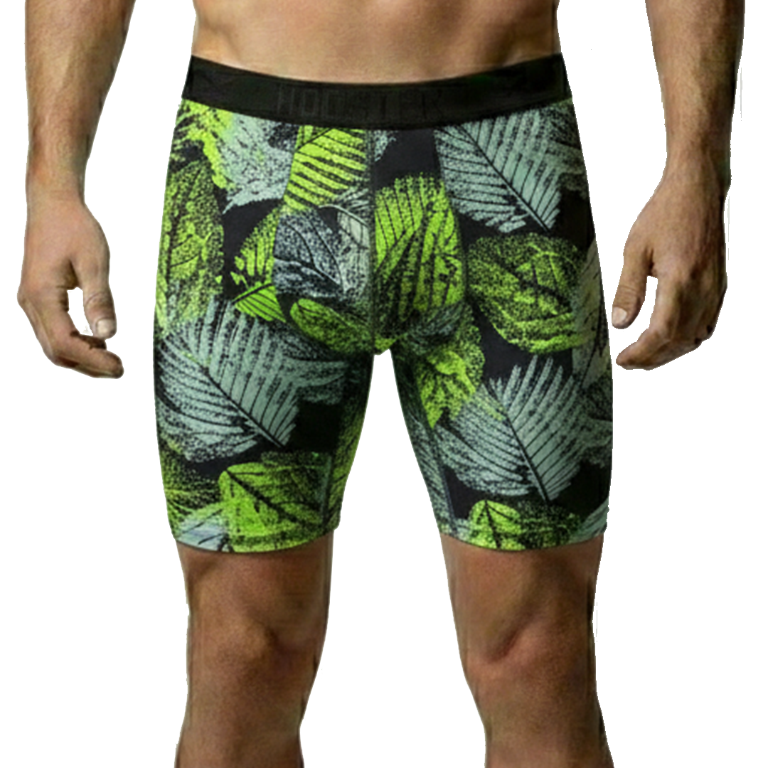 BOXER | LICRA FIT / HOJAS TEXTURAS | ELASTIC FRESH | PL/VD | HOMBRE