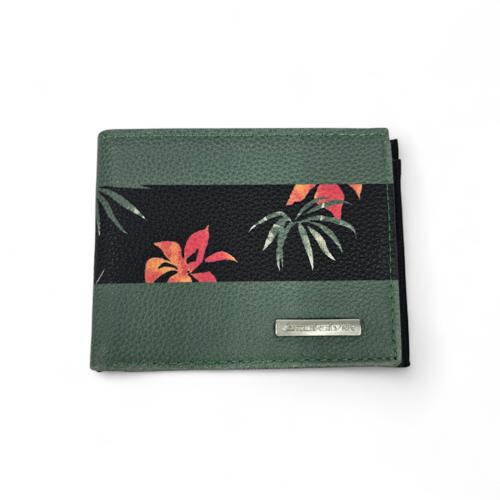 BILLETERA - UB - COD22 - FRESHNESS - CUERO BASIC - VERDE/NEGRO