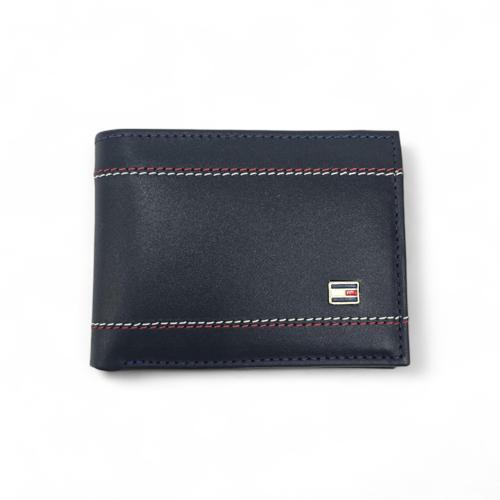 BILLETERA - MD - COD30 - SLIMFOLD - CUERO BASIC - AZUL MARINO