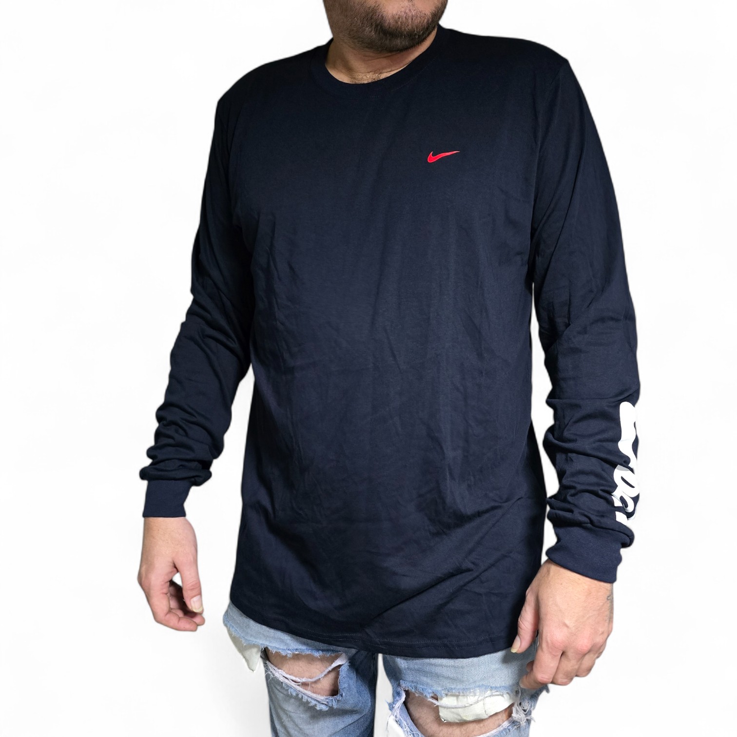 BUZO TALLA L - UB - COD18 - REGULAR FIT - BASIC - AZUL MARINO