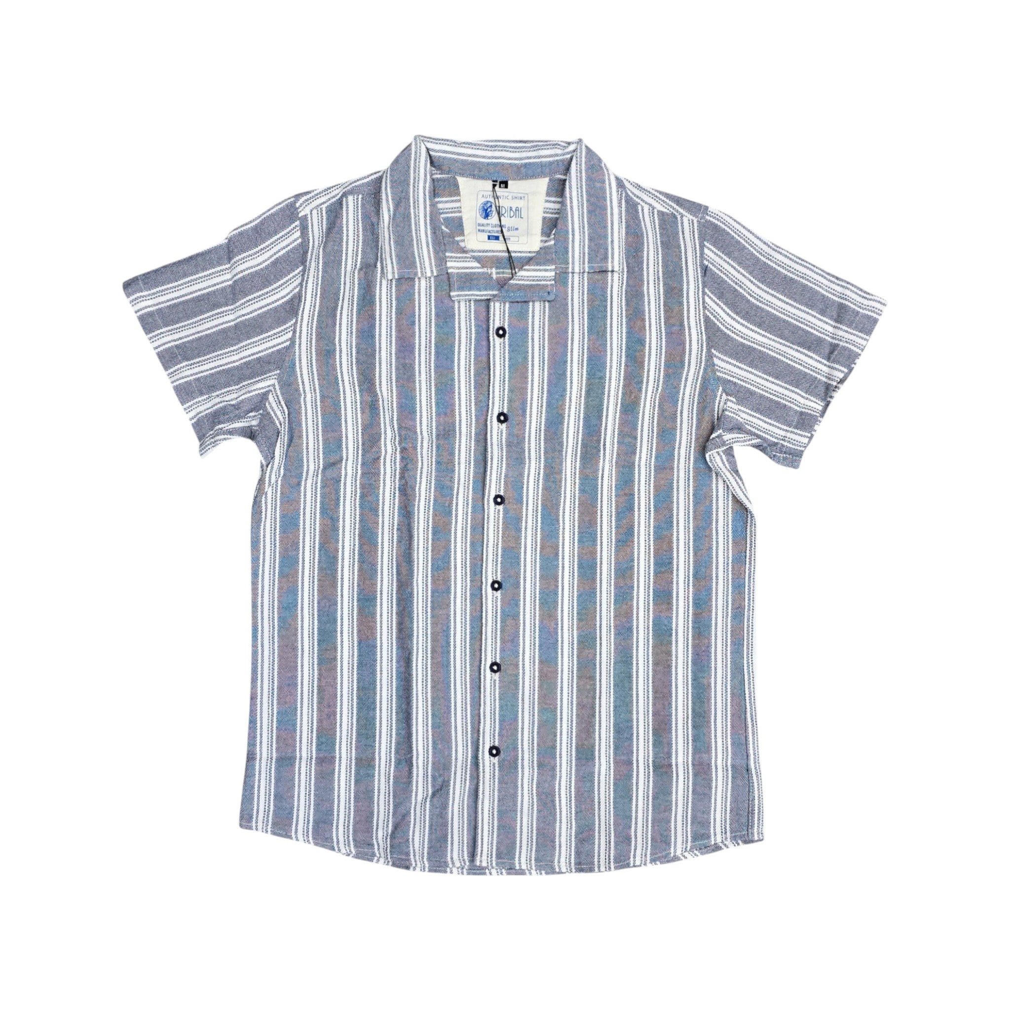 CAMISA MANGA CORTA | REGULAR F. / TEXTURAS OLD MONEY | HOMBRE