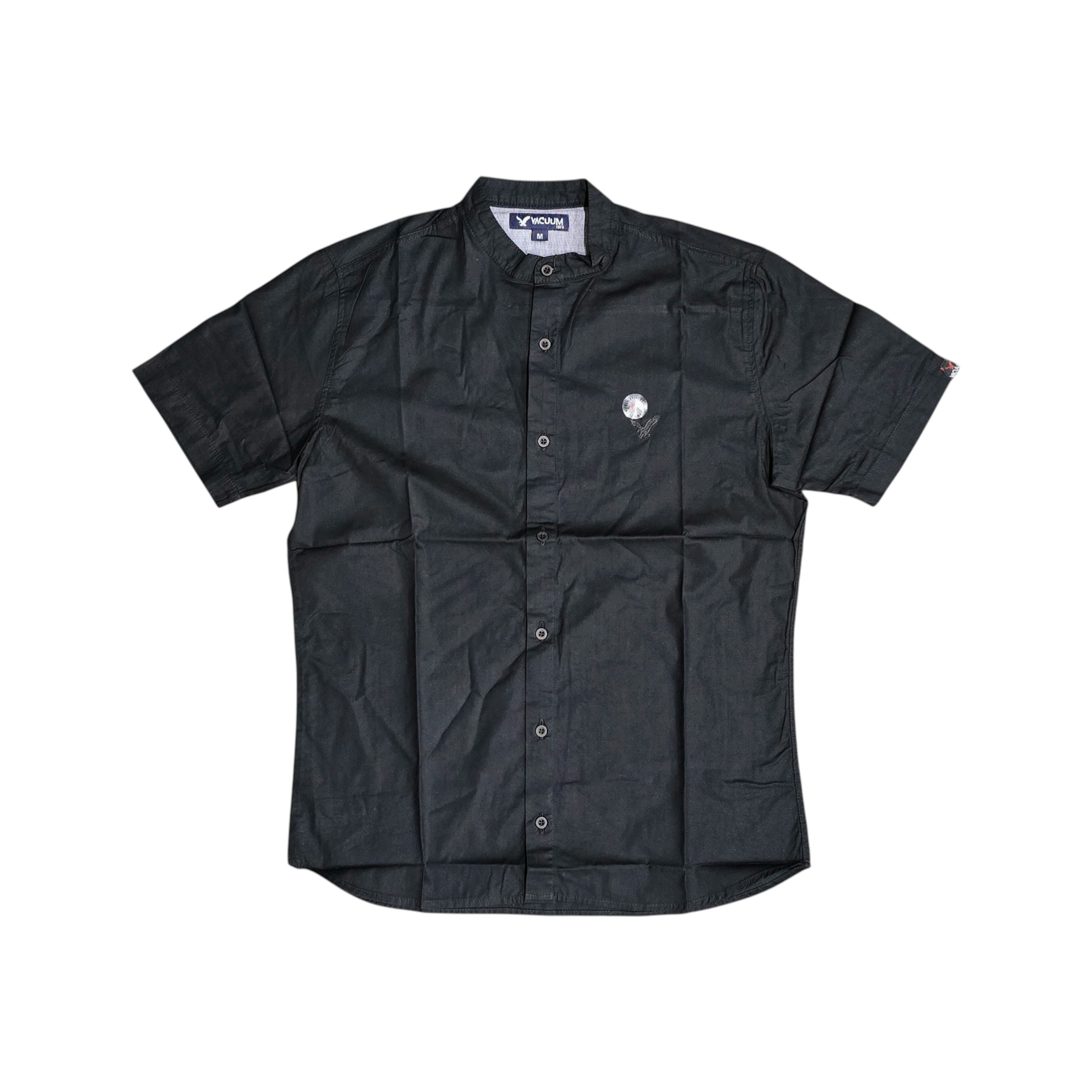 CAMISA MANGA CORTA CUELLO CHINO DE HOMBRE