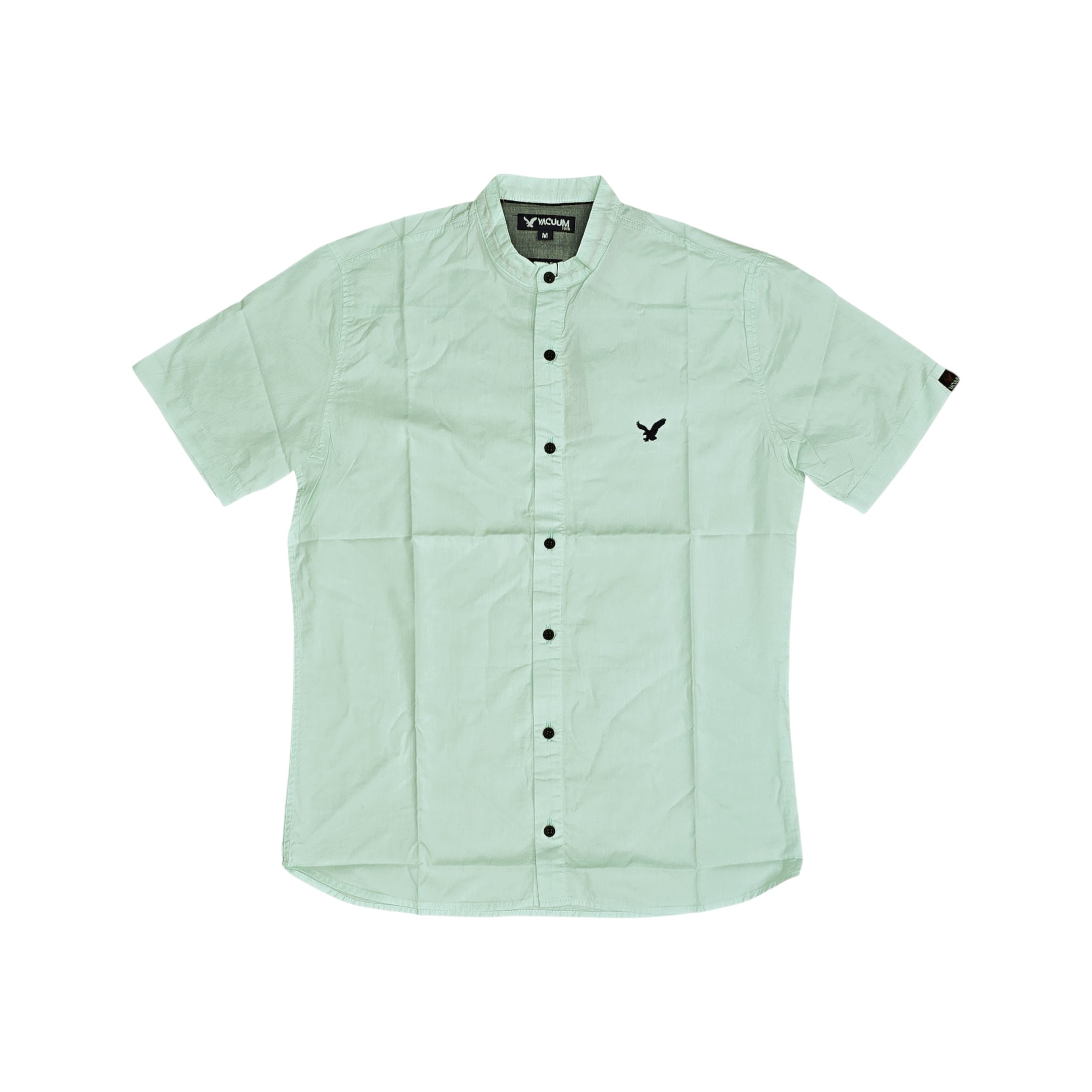 CAMISA MANGA CORTA CUELLO CHINO DE HOMBRE