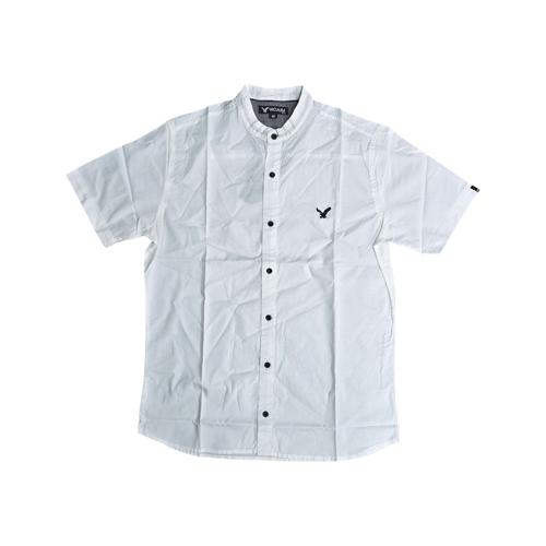 CAMISA MANGA CORTA CUELLO CHINO DE HOMBRE
