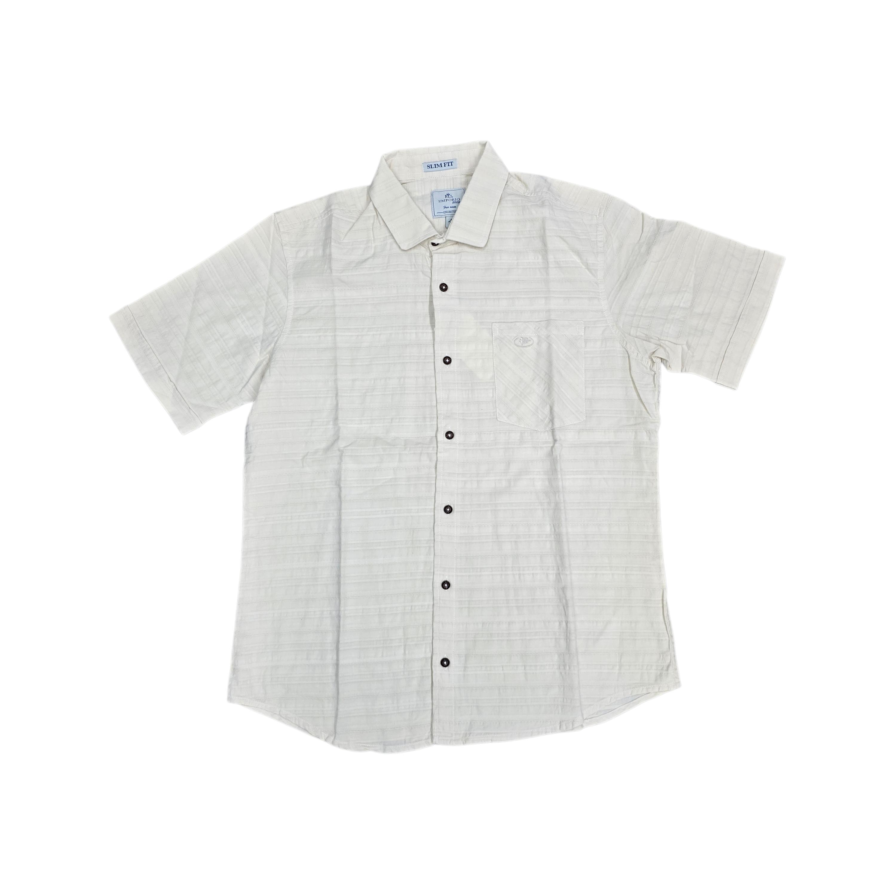 CAMISA MANGA CORTA DE HOMBRE CON TEXTURAS