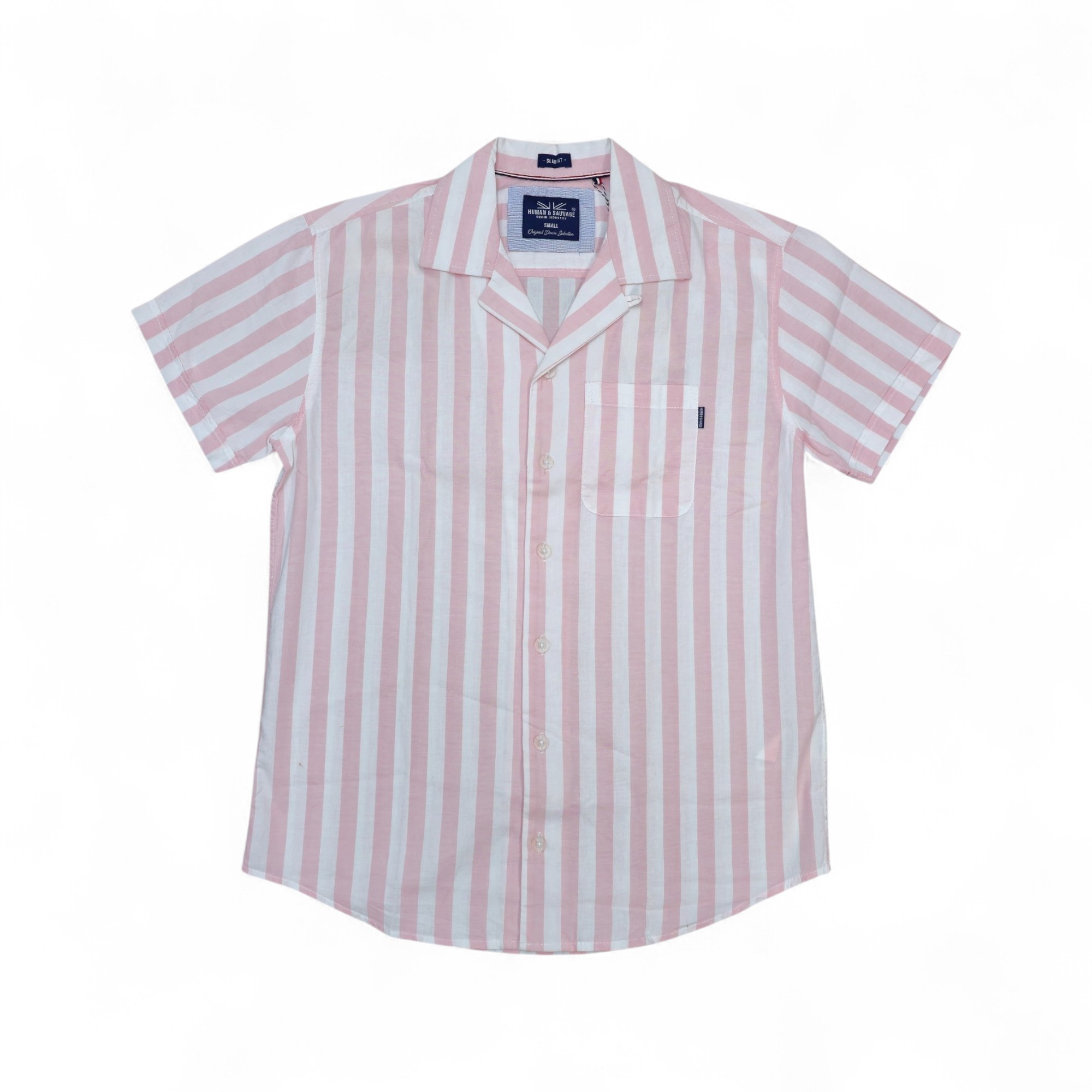 CAMISA MANGA CORTA TALLA 2XL - HUM11 - CMC016-13 - ROSA/BL