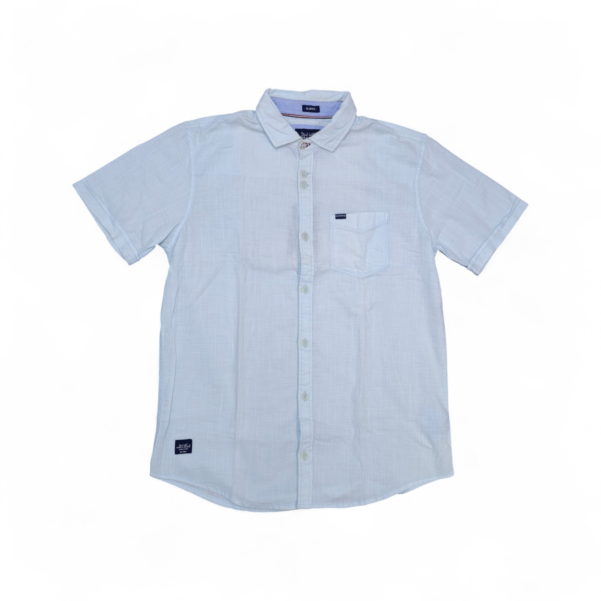 CAMISA MANGA CORTA TALLA M - HUM11 - CMC006 - CELESTE