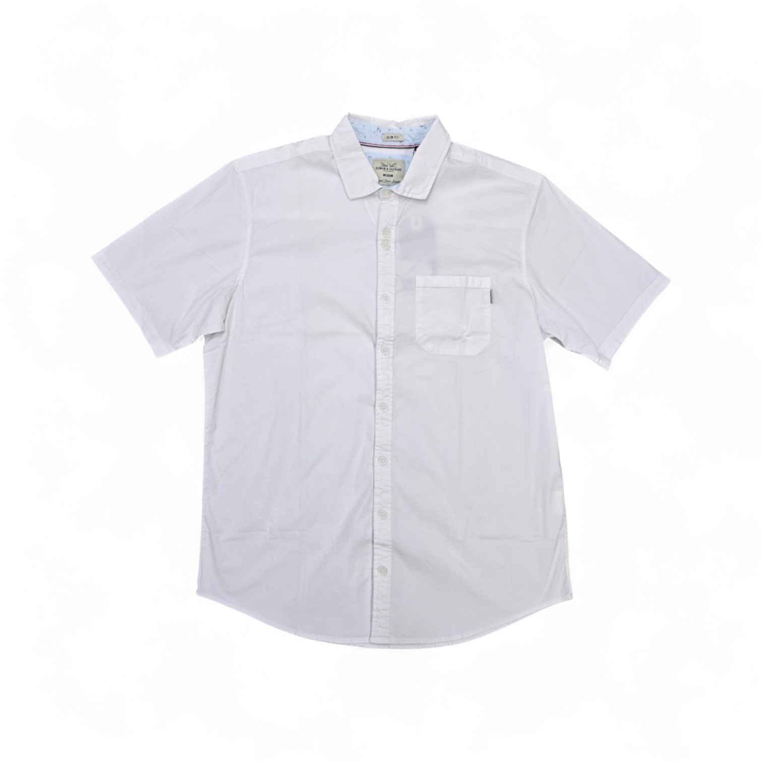 CAMISA MANGA CORTA TALLA M - HUM11 - CMC031-02 - BLANCO