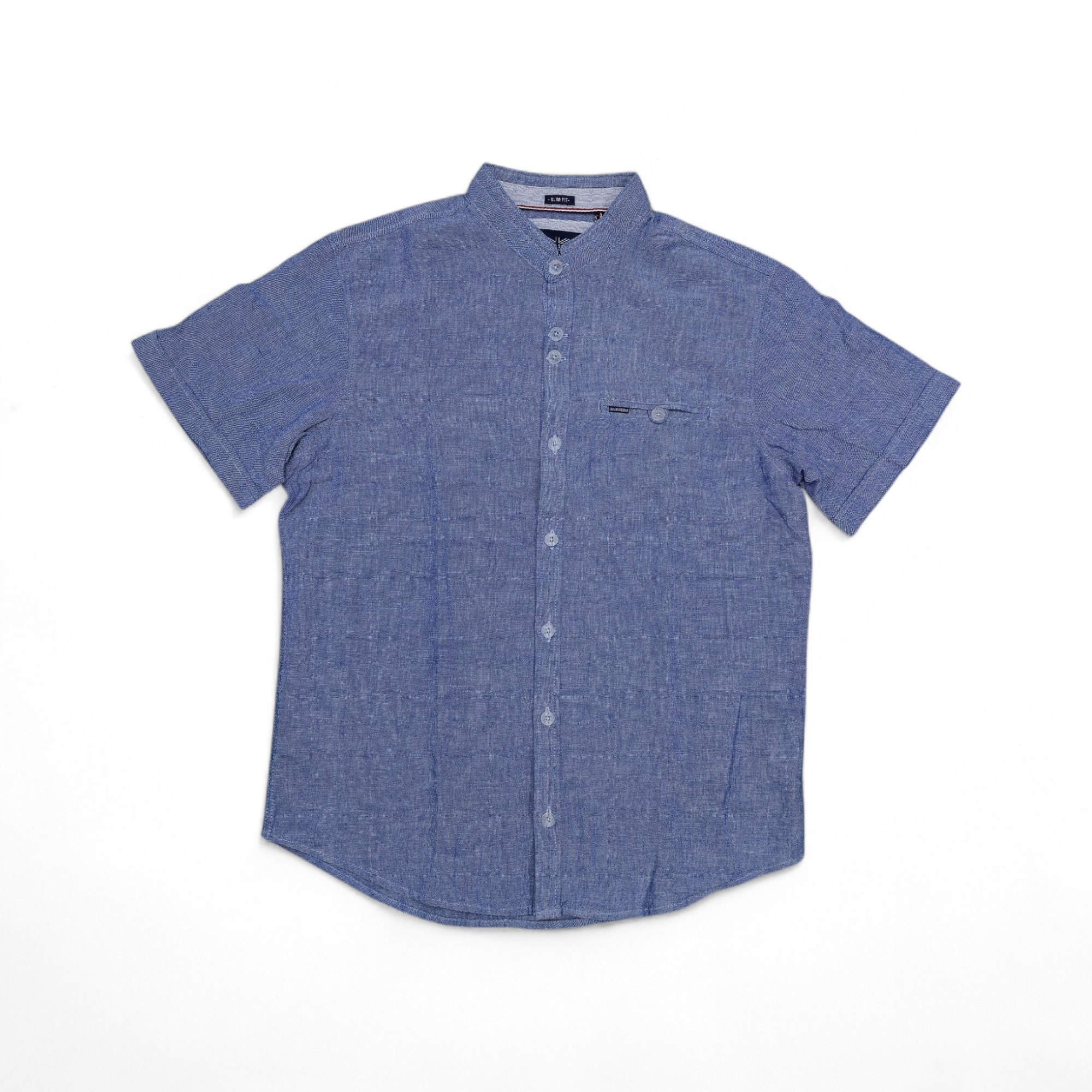 CAMISA MANGA CORTA TALLA S - HUM11 - CMC023 - AZUL OSCURO