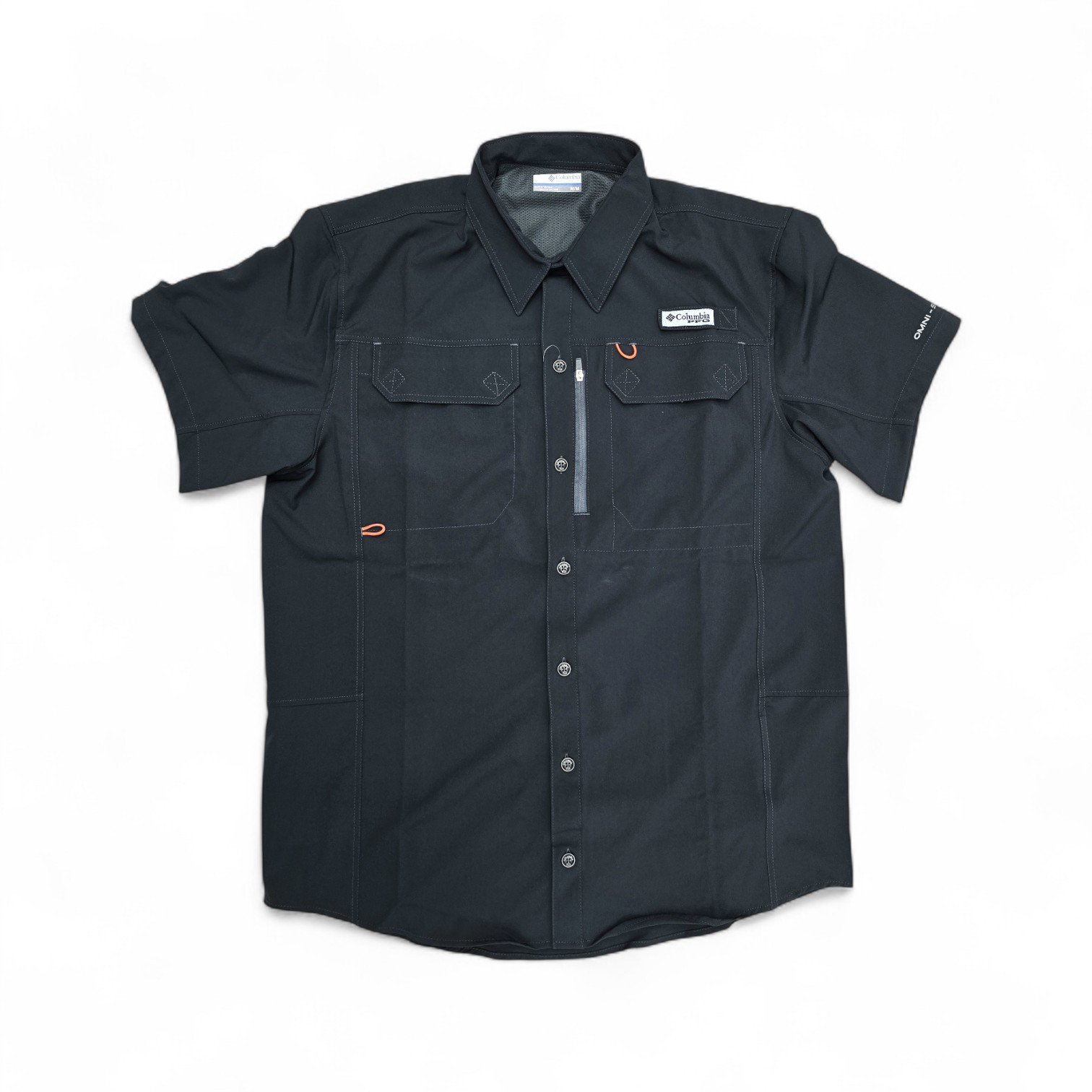 CAMISA MANGA CORTA TALLA XL - CL71 - 08PM - PLOMO RATON/CIERRE Y BOTONES