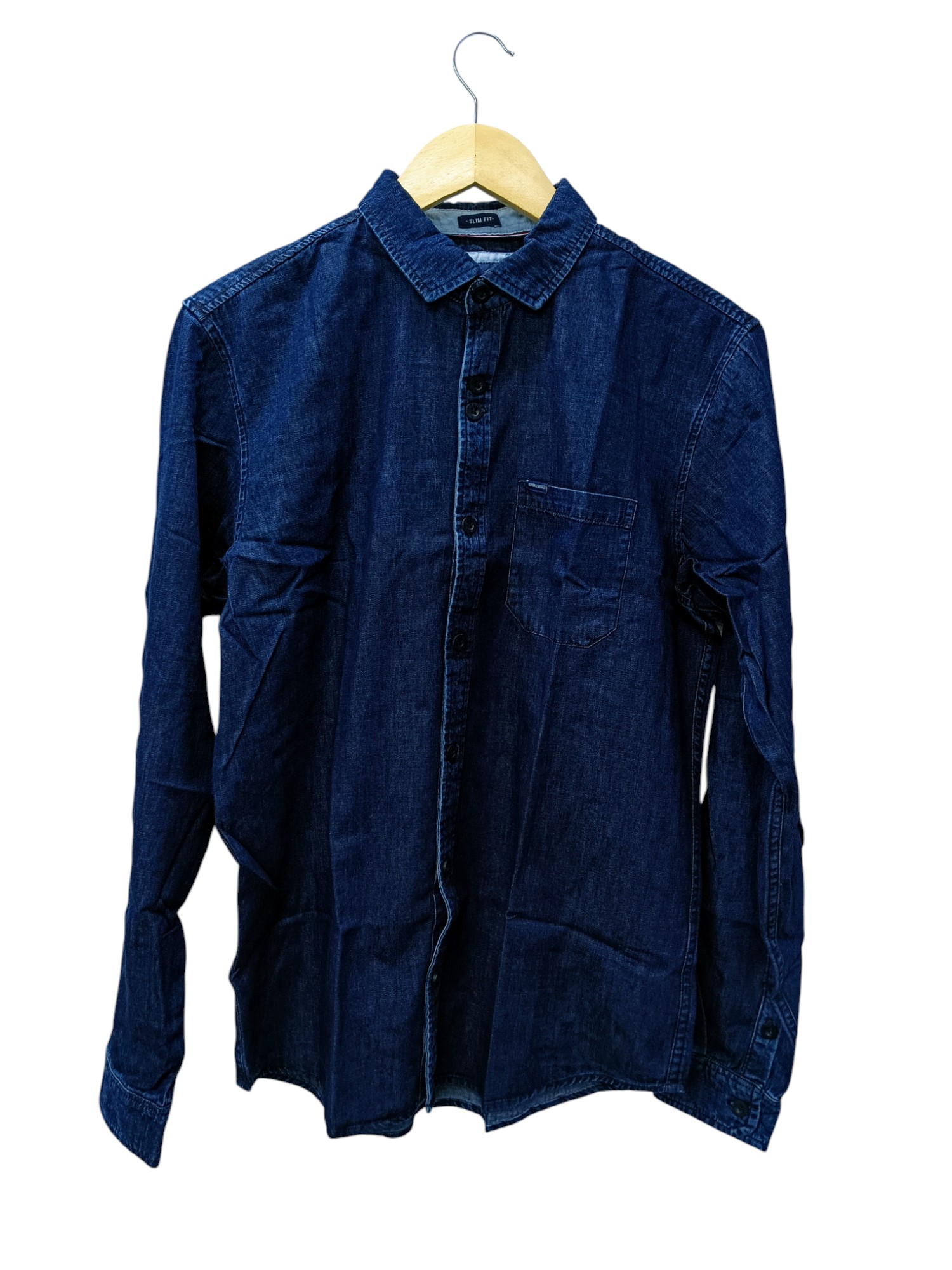 CAMISA MANGA LARGA TALLA XL - HUM11 - CUELLO FRANCES / JEANS AZUL OSCURO - BOLSILLO