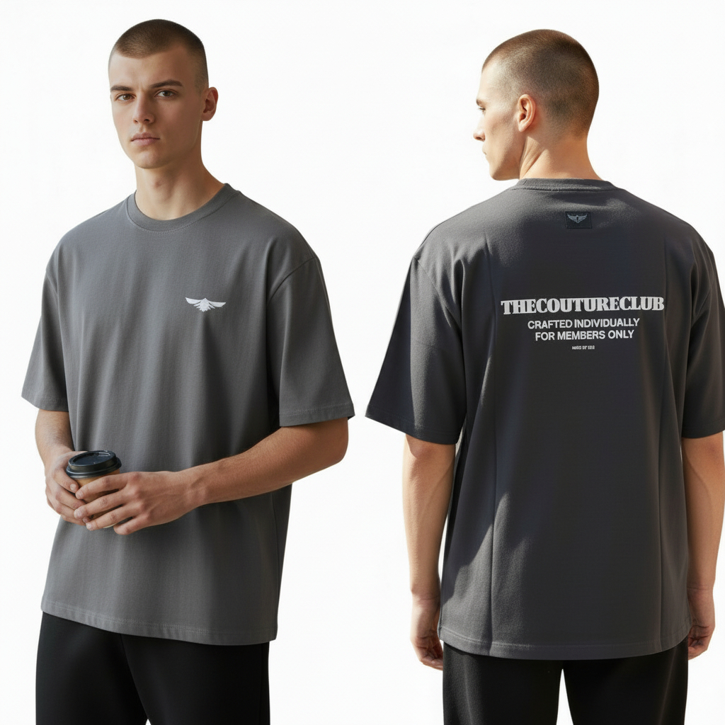 CAMISETA BASICA | OVERSIZE / THECOUTURECLUB - 20:1 | PL/BL | HOMBRE