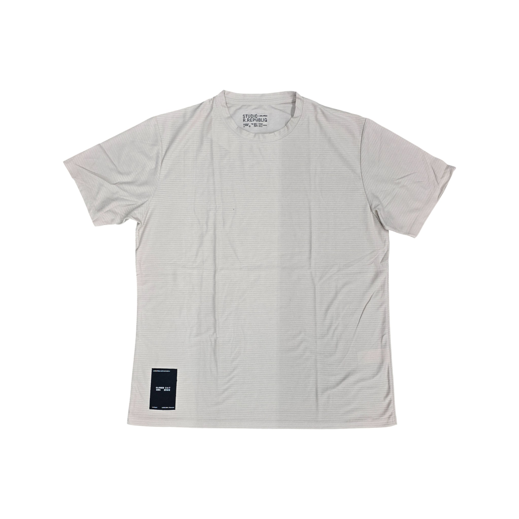 CAMISETA BASICA | TEXTURA - CLOSED | BG. OSC/NG | HOMBRE