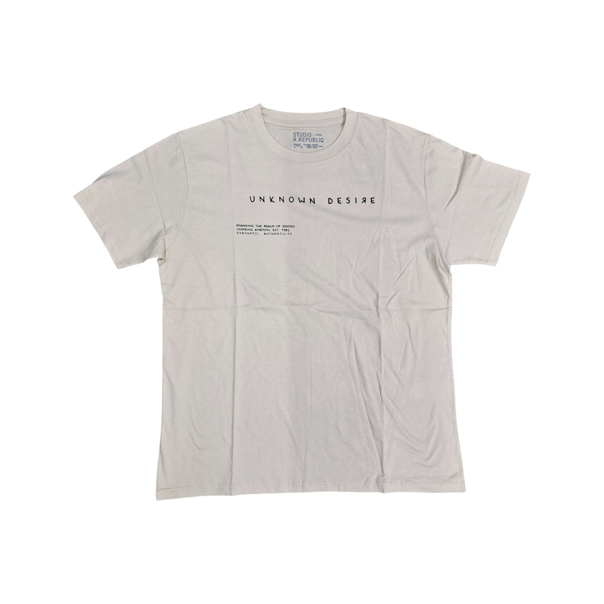 CAMISETA BASICA |UNKNOWN /AD-ATR | BG. OSC/BL | HOMBRE