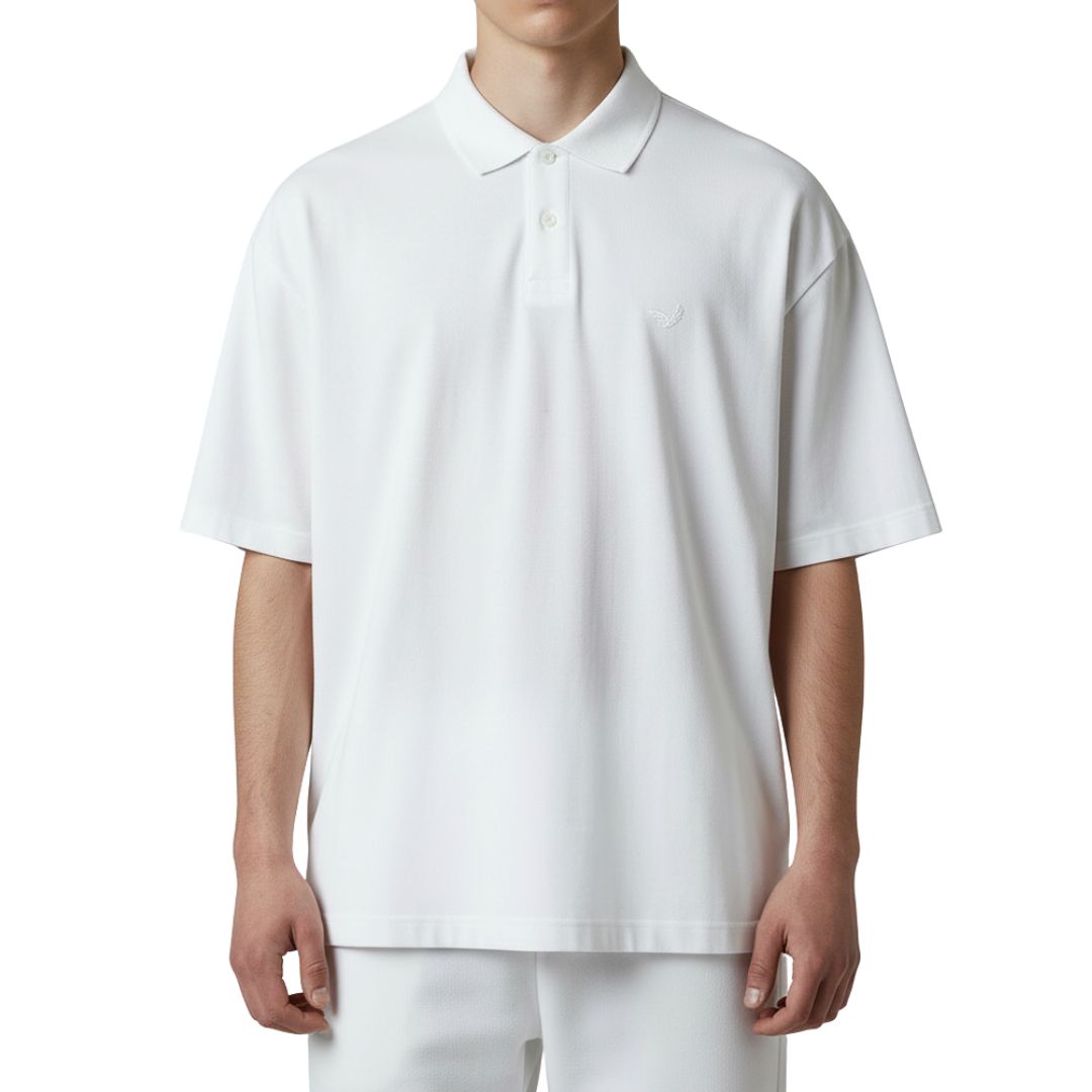 CAMISETA CON CUELLO | BASICA / CLSS | REG. F./ T. POLO | BL | HOMBRE