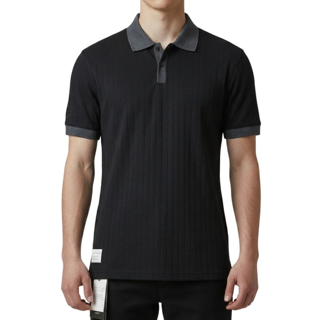 CAMISETA CON CUELLO | KASPIRO TEXT | REG. F | NG/GR | HOMBRE