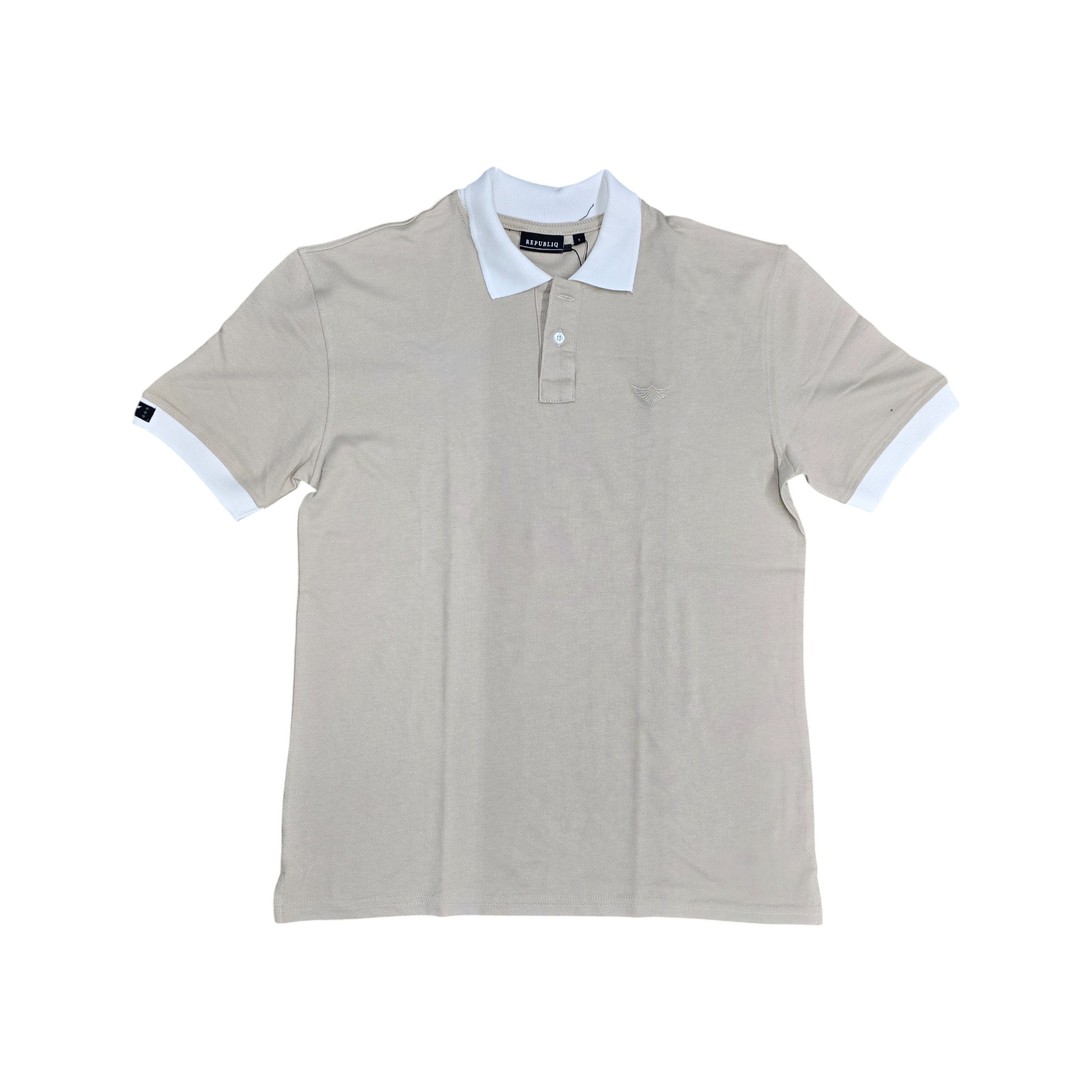 CAMISETA CON CUELLO | LOTIE / REGULAR. F. / ALG. DOBLE COL | BG OSC./NG | HOMBRE