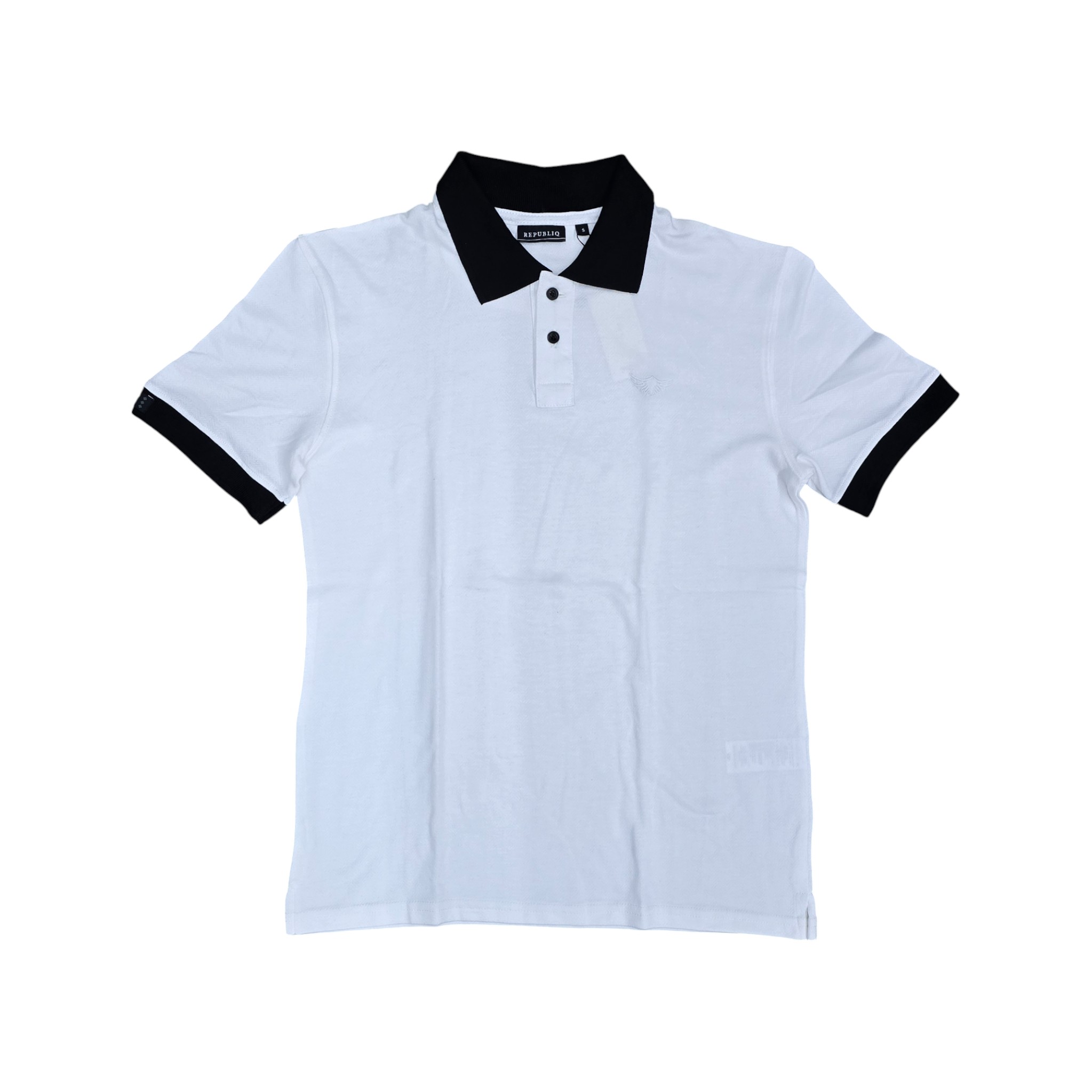 CAMISETA CON CUELLO | LOTIE / REGULAR. F. / ALG. DOBLE COL | BL/NG | HOMBRE