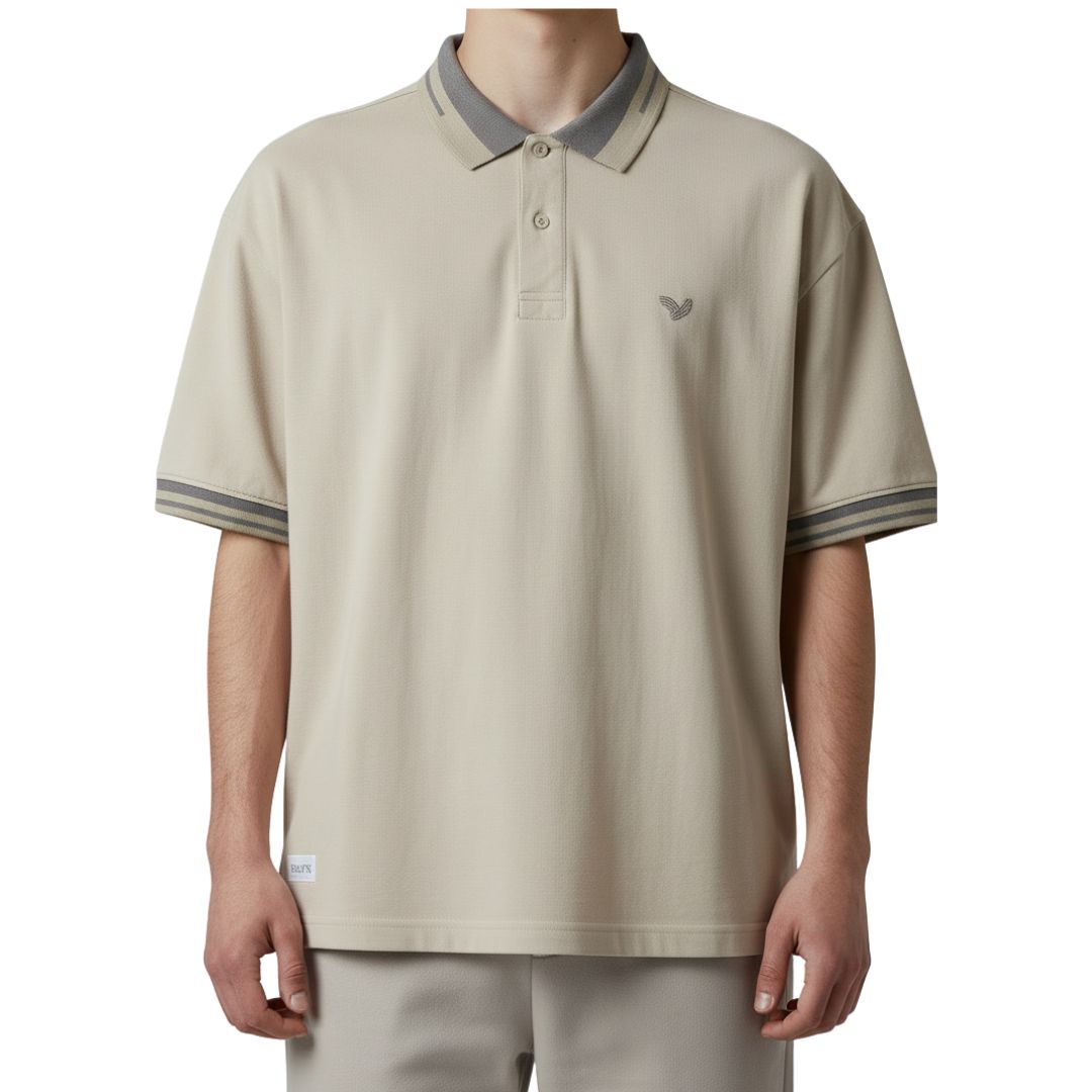 CAMISETA CON CUELLO |CUELLO BICOLOR | REG. F./ T. POLO | BG/CF | HOMBRE