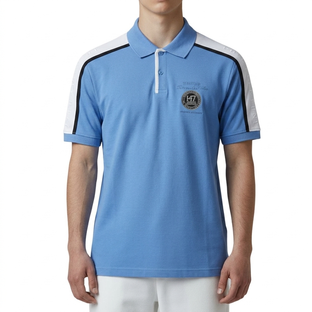 CAMISETA CON CUELLO |H7 - CULTURE | REG. F./ T. POLO | CL/BL | HOMBRE