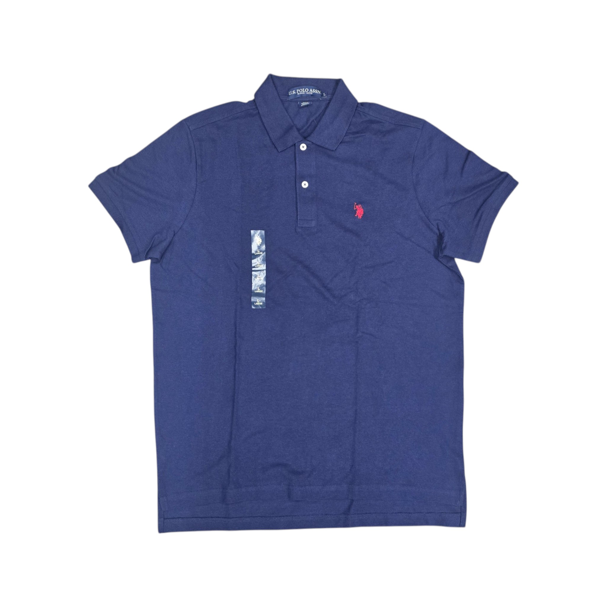 CAMISETA CON CUELLO | BORD. PQ | AZ. CLNV | HOMBRE