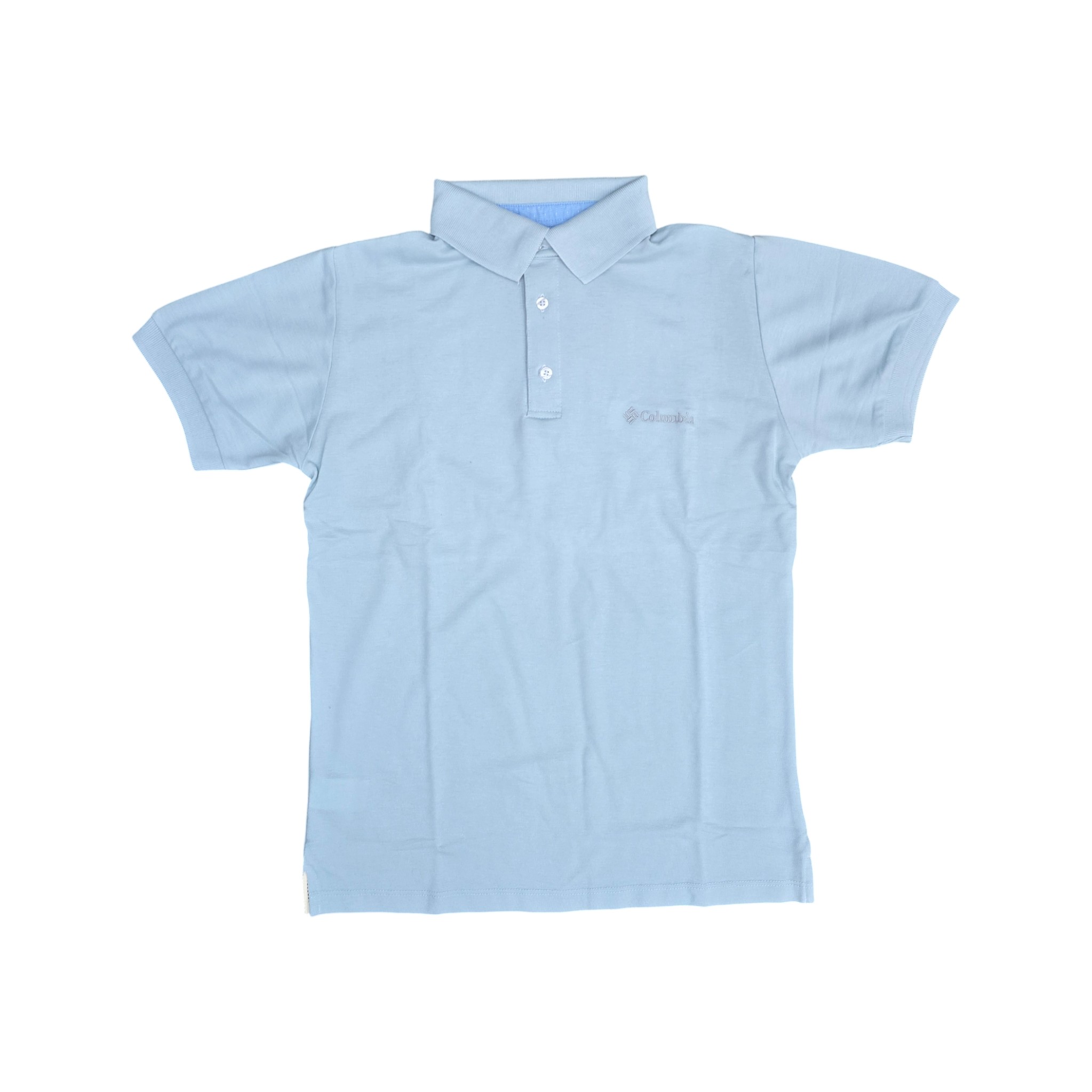 CAMISETA CON CUELLO BASICA | REGULAR F. / TELA PIQUE ALG. | HOMBRE