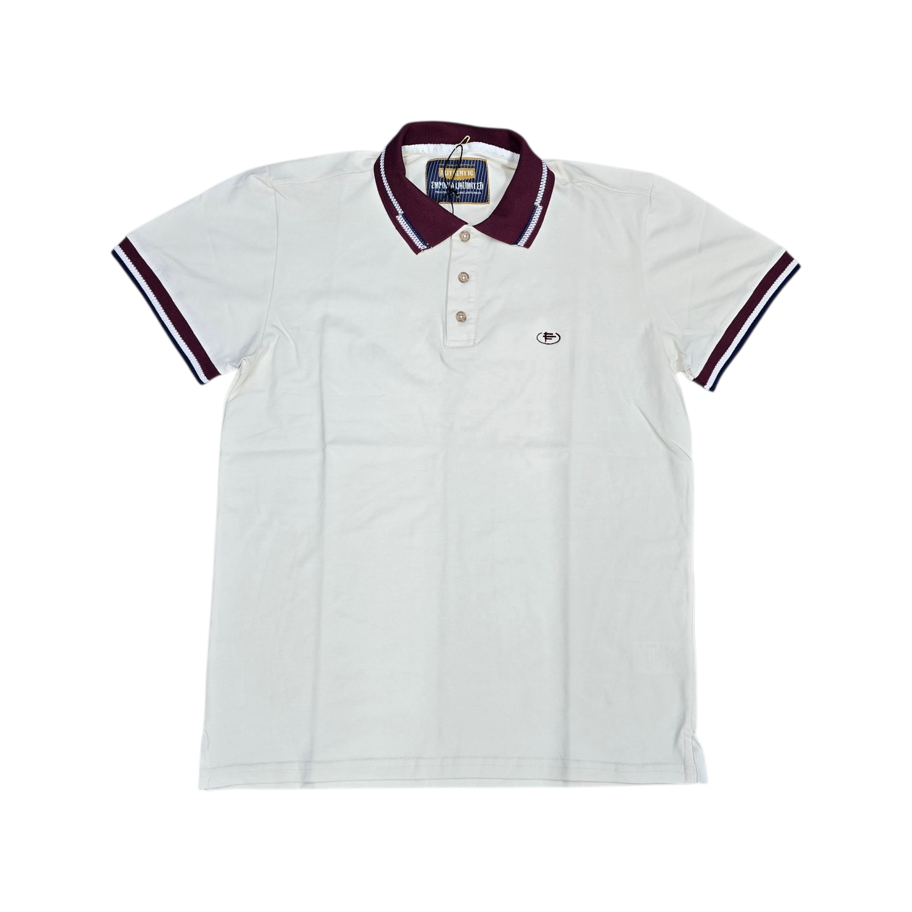 CAMISETA CON CUELLO BASICA CON CUELLO COMBINADO