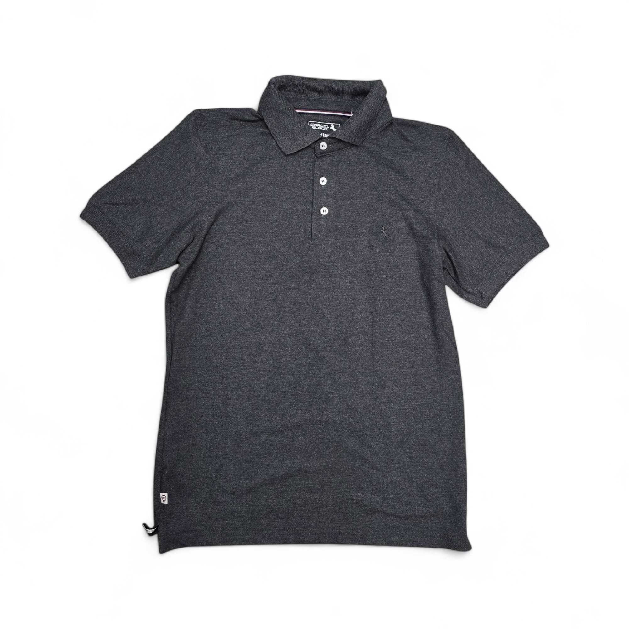 CAMISETA CON CUELLO TALLA XL - RF - COD4 - BASIC TONE - PLOMO RATON