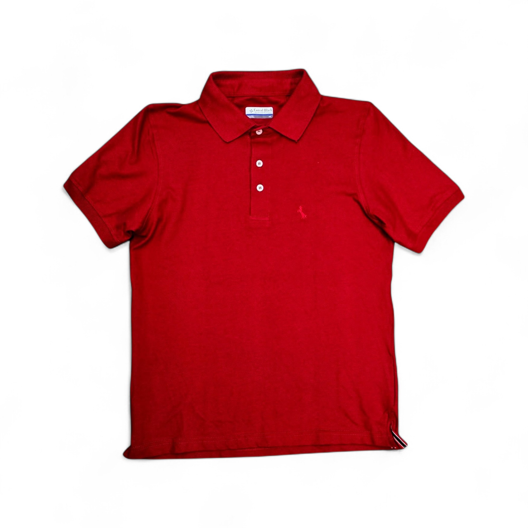 CAMISETA CON CUELLO TALLA XL - RF - COD4 - BASIC TONE - ROJO