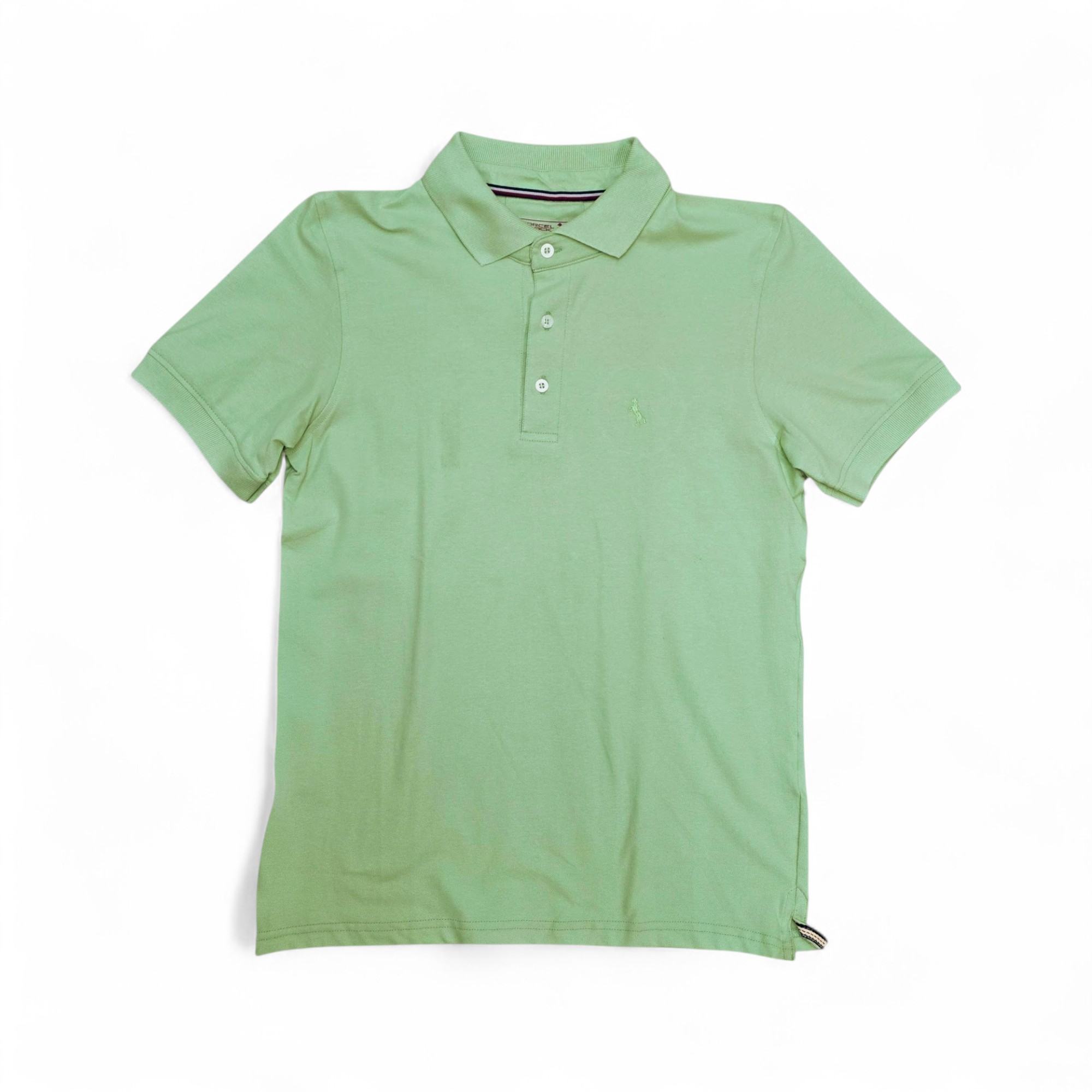 CAMISETA CON CUELLO TALLA XL - RF - COD4 - BASIC TONE - VERDE MENTA