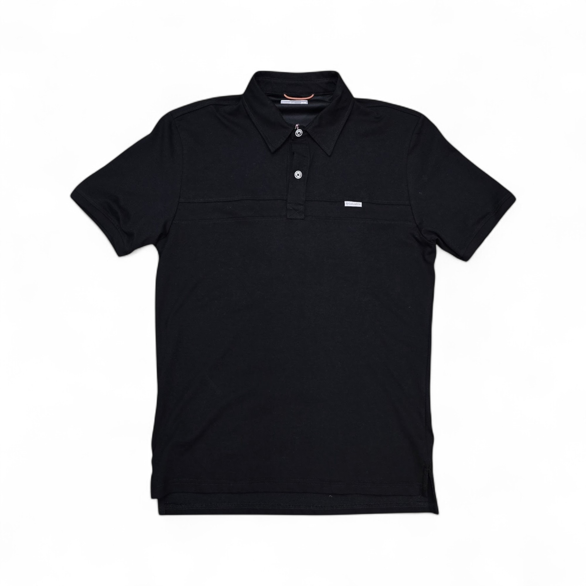 CAMISETA CON CUELLO TALLA L - RF - COD71 - SILVER RIDGE - CUELLO FRANCES BASIC - NEGRA
