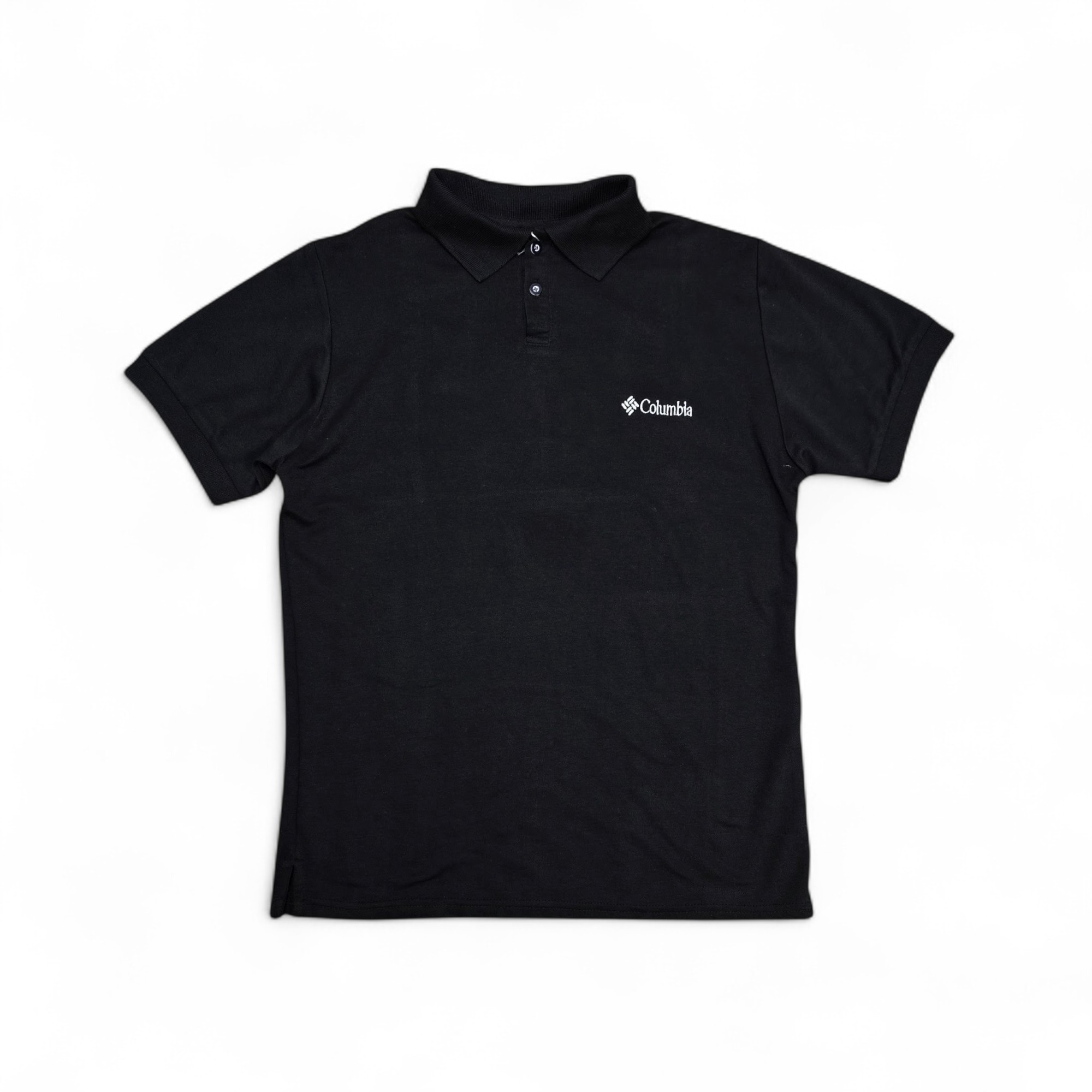 CAMISETA CON CUELLO TALLA M - RF - COD71 - CUELLO FRANCES BASIC - NEGRO