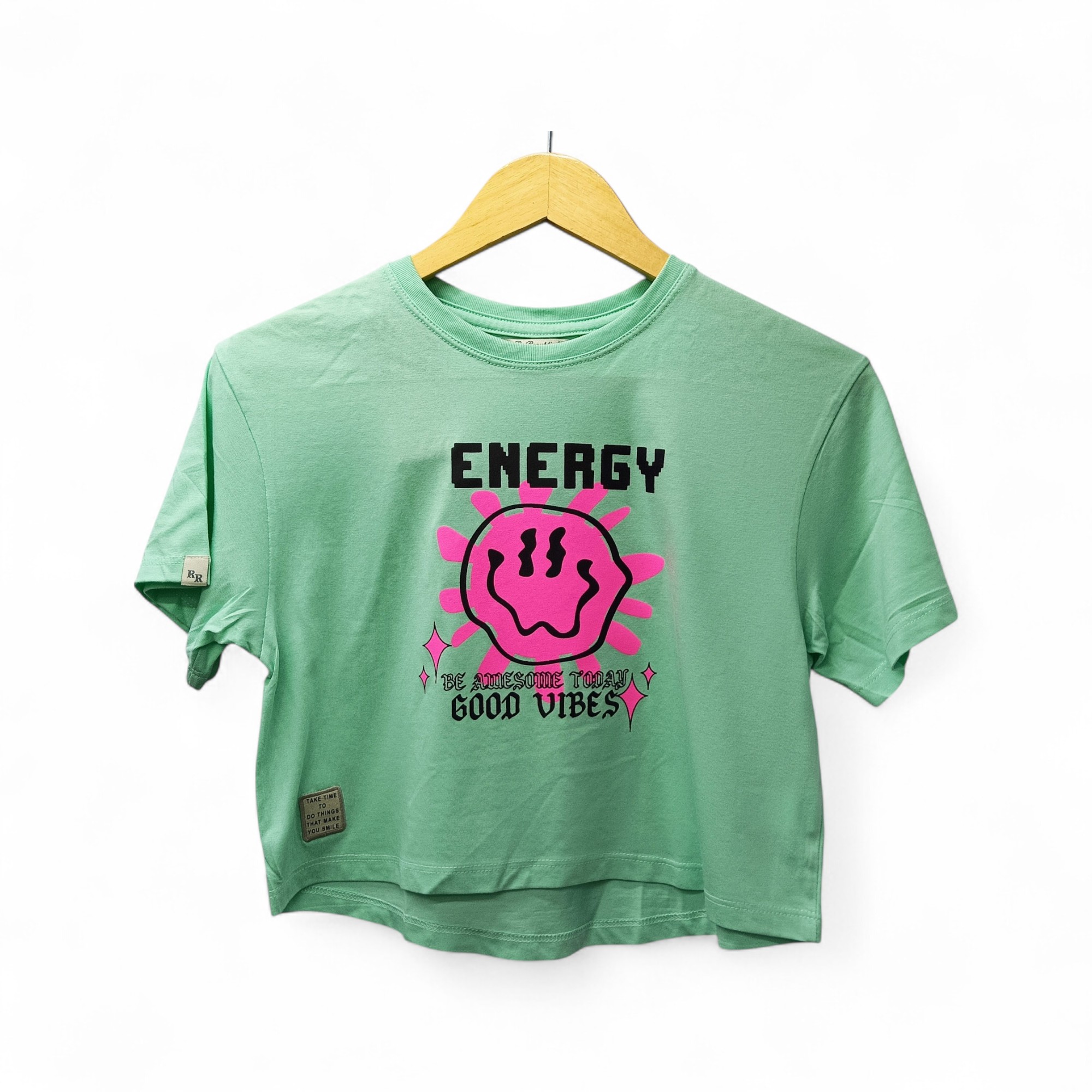 CAMISETAS CROP TOP TALLA S - COD25 - CROP TOP - VERDE MENTA