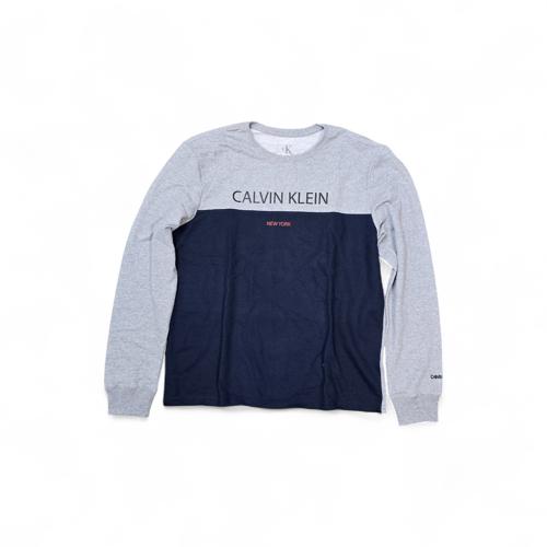 CHOMPA TALLA XL - UB - COD3 - BASIC NY - SIN CAPUCHA - GRIS /AZUL MARINO