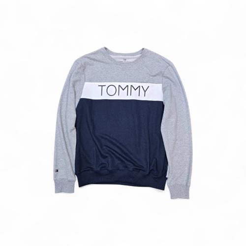 CHOMPA TALLA L - UB - COD30 - BASIC MIX COLOR  - SIN CAPUCHA - GRIS /AZ
