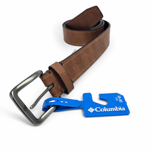 CINTURON CUERO TALLA L - CS - COD71 - 11CP - BASIC GNL - CAFÉ CLARO